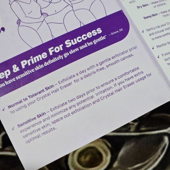 Bleame ✦ Crystal Hair Eraser ✦ NanoCrystalline Painless Body Hair Removal Tool - Picture 9 of 11